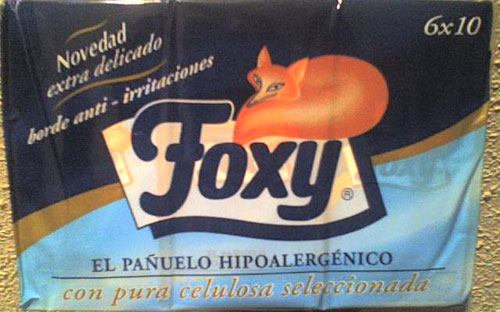 Pañuelos de papel marca Foxy