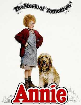 Cartel promocional de la película Annie (1982)
