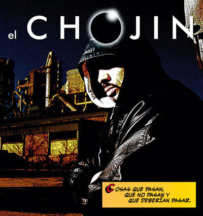 Portada del disco de El Chojin con el logotipo de Heroes