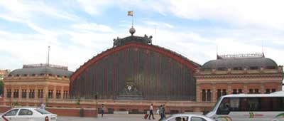 Fachada de la estación de Atocha en Madrid