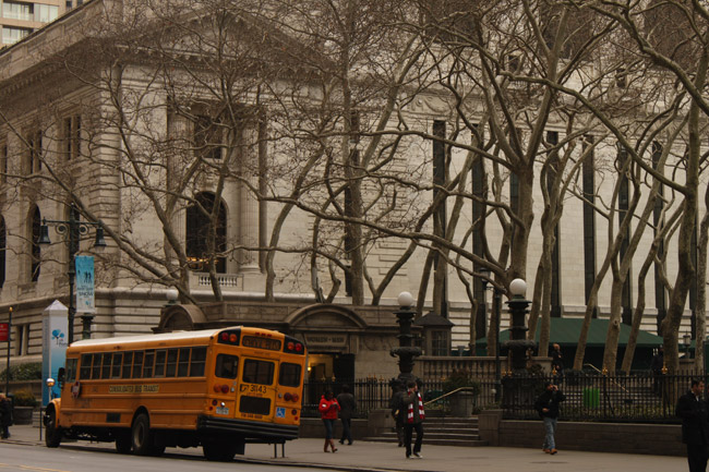 Un autobús escolar (como el de las películas)