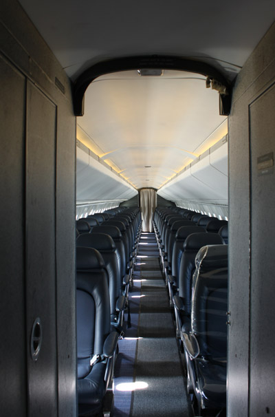 El estrecho pasillo del Concorde