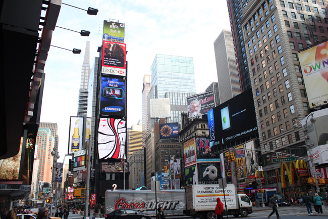 Vista general de Times Square